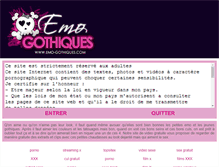 Tablet Screenshot of emo-gothiques.com